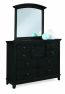 black dressing table